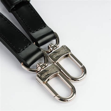 black lv strap|Lv adjustable shoulder strap.